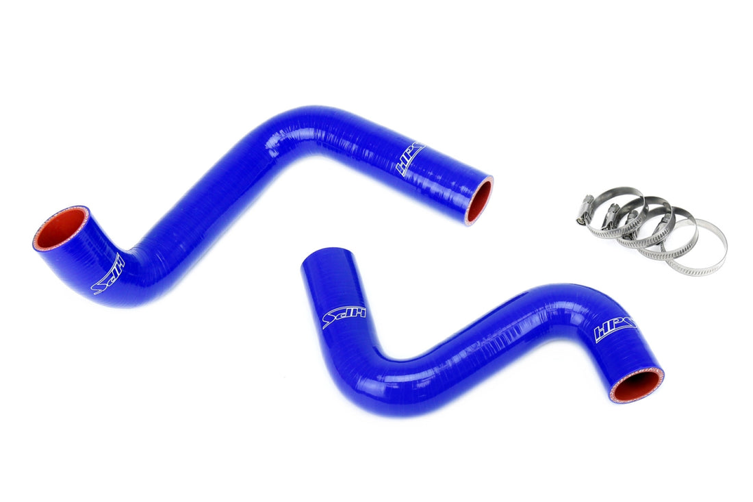 HPS Blue Silicone Coolant Hose Kit for Nissan 240SX S13 S14 S15 LS Swap (LS1 water pump, 9 o'clock thermostat, KA radiator)