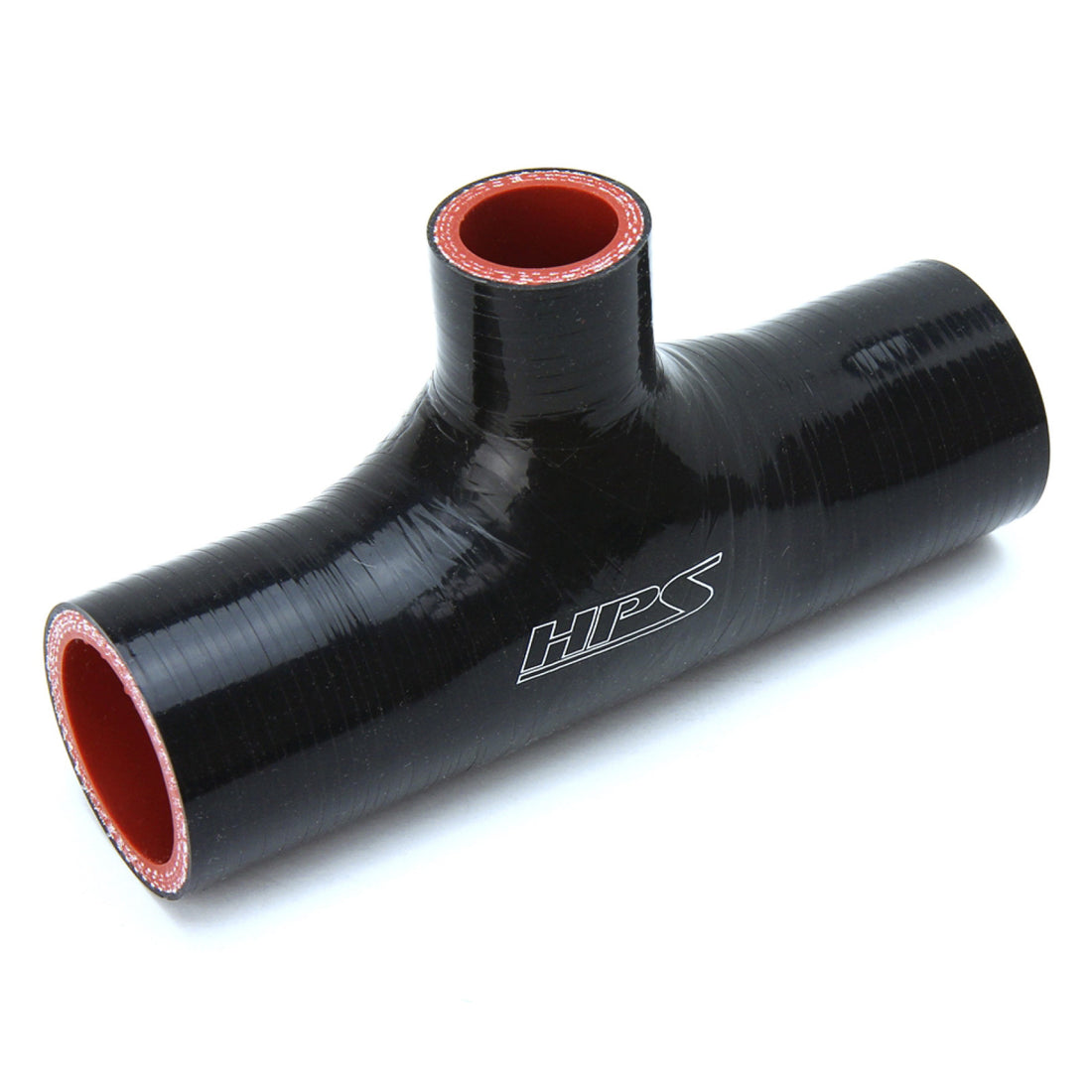 HPS 2.5" ID , 1" ID branch Black Silicone Coupler Blow Off Valve T Hose Tee