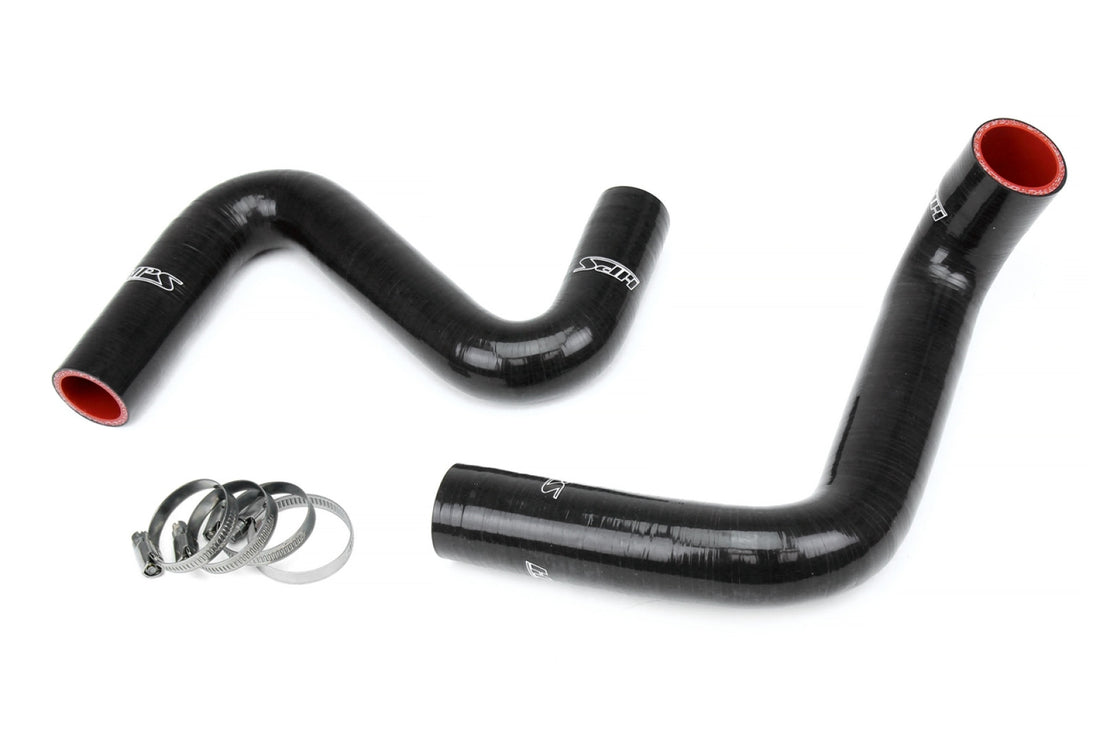 HPS Black Silicone Coolant Hose Kit for Nissan 240SX S13 S14 S15 LS Swap (LS1 water pump, KOYO S13/S14 V8 swap radiator)