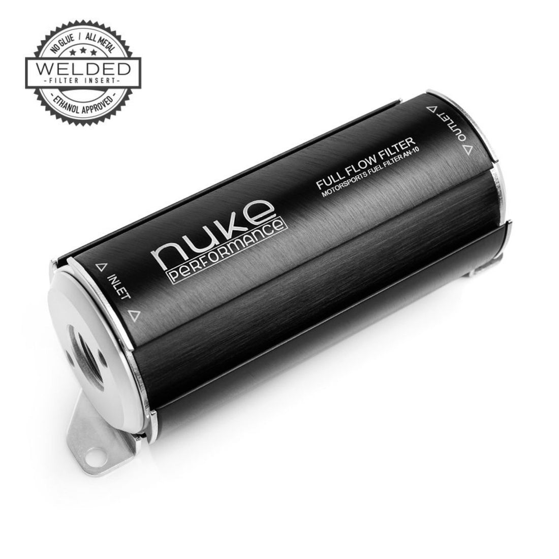 Nuke Performance Fuel Filter 100 micron AN-10 – Welded stainless steel element