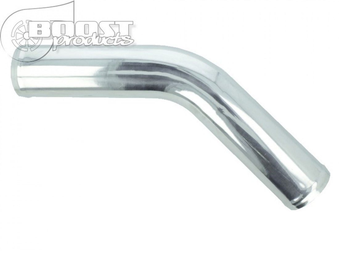 BOOST Products Aluminum Elbow 45 Degrees with 3" OD, Mandrel Bent, Polished