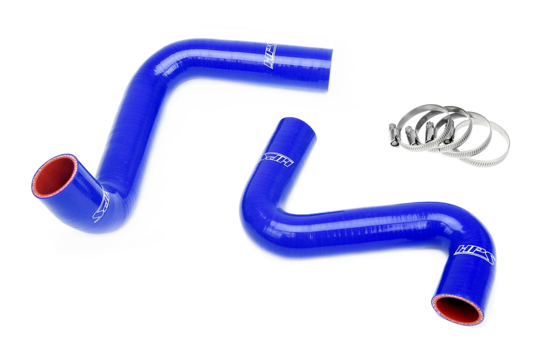 HPS Blue Silicone Coolant Hose Kit for Nissan 240SX S13 S14 S15 LS Swap (LS3/LS7 water pump, 9 o'clock thermostat, SR radiator)