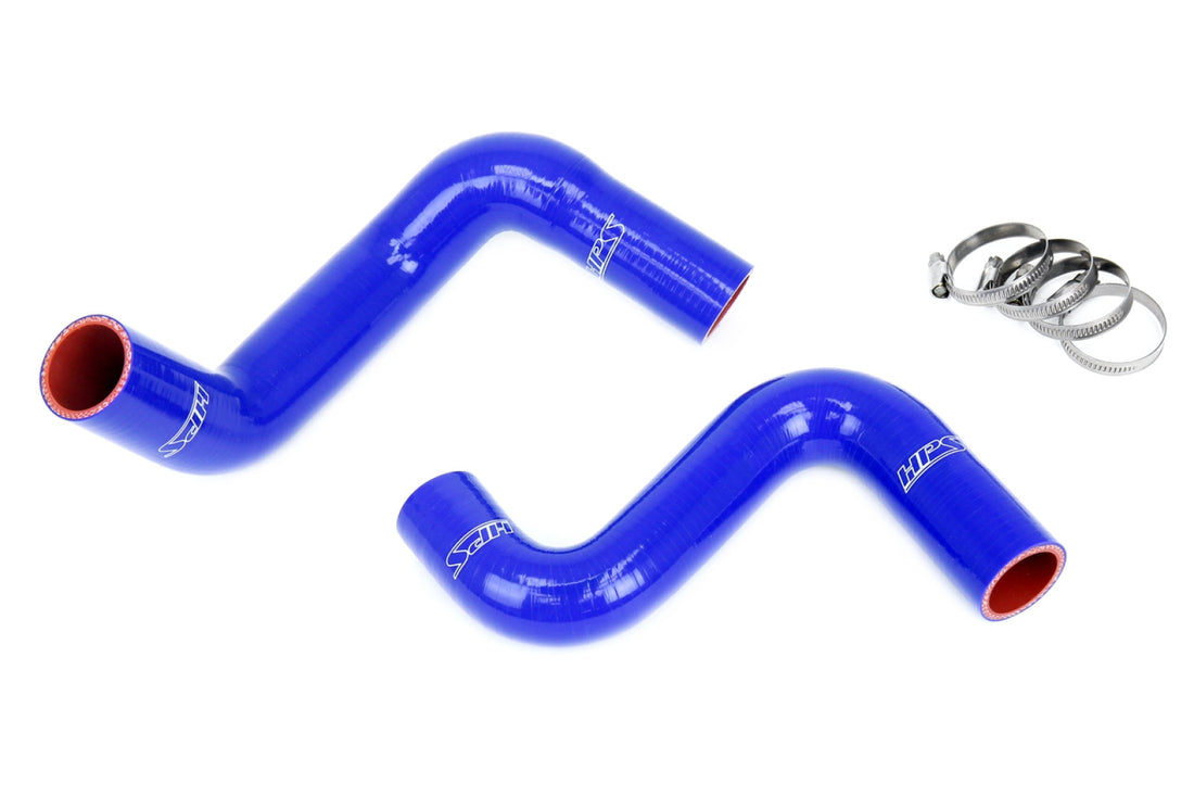 HPS Blue Silicone Coolant Hose Kit for Nissan 240SX S13 S14 S15 LS Swap (LS1 water pump, 8 o'clock thermostat, KA radiator)