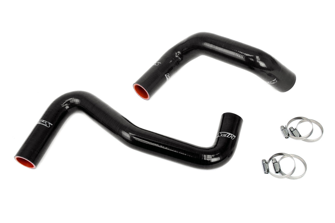 HPS Black Silicone Coolant Hose Kit for Nissan 240SX S13 S14 S15 LS Swap (LS1 water pump, 8 o'clock thermostat, SR radiator)