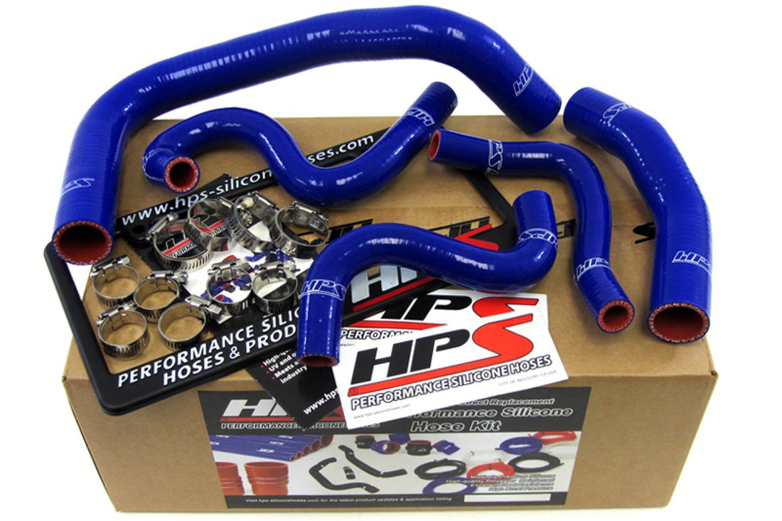 HPS Blue Reinforced Silicone Radiator   Heater Hose Kit for Toyota 85-87 Corolla AE86 4A-GEU Left Hand Drive