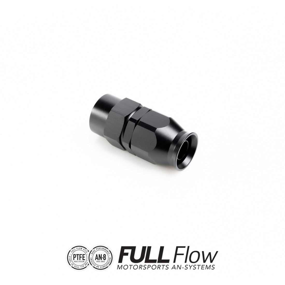 Nuke Performance Full Flow PTFE Hose End Fitting Straight AN-8