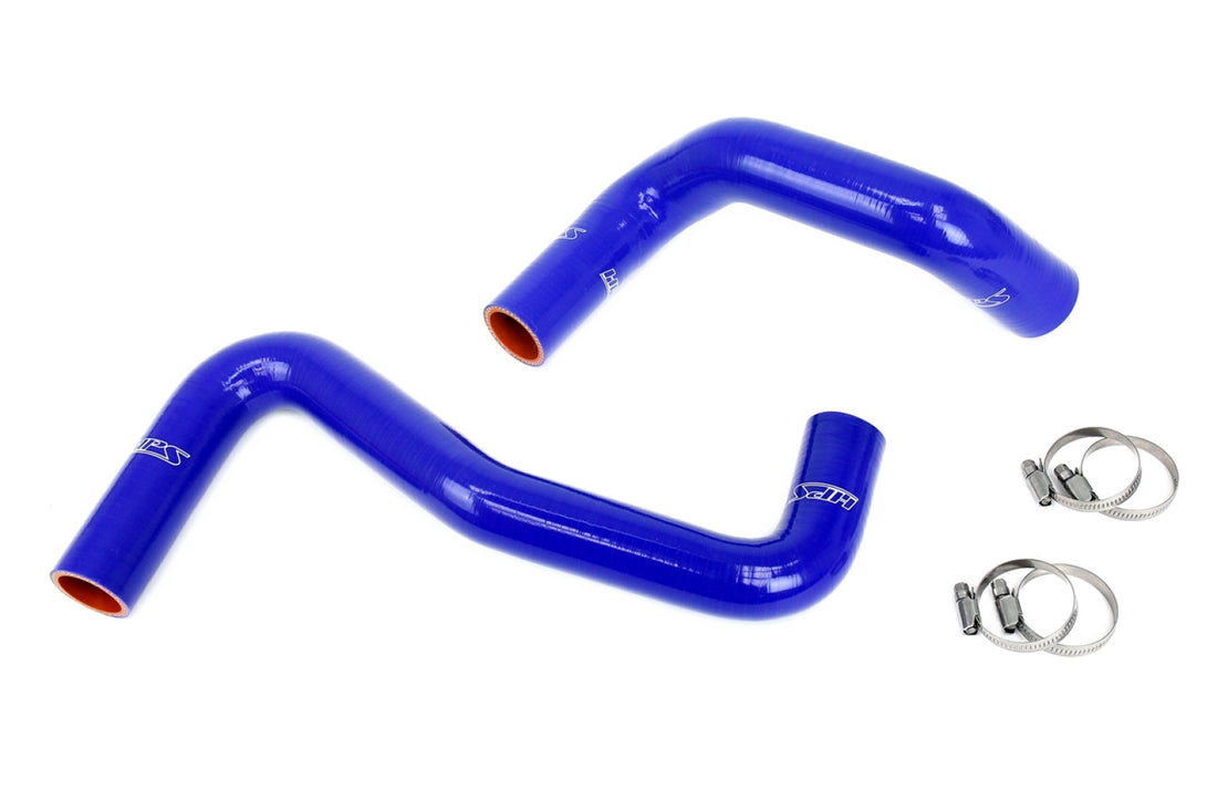 HPS Blue Silicone Coolant Hose Kit for Nissan 240SX S13 S14 S15 LS Swap (LS1 water pump, 8 o'clock thermostat, SR radiator)