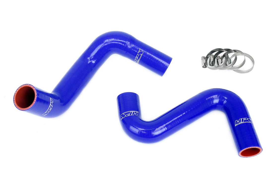 HPS Blue Silicone Coolant Hose Kit for Nissan 240SX S13 S14 S15 LS Swap (LS3/LS7 water pump, 8 o'clock thermostat, SR radiator)