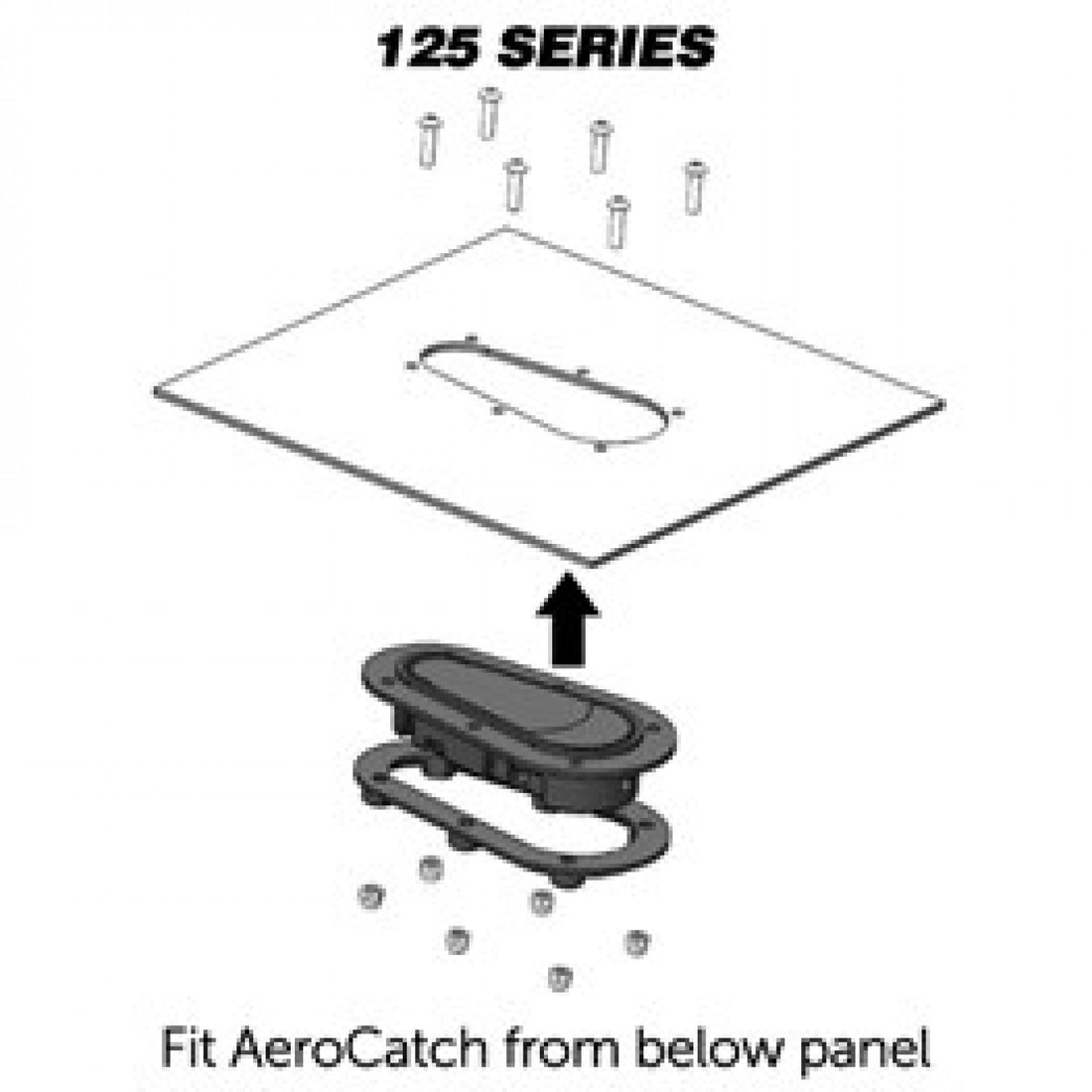 AeroCatch 125-2000 Non-Locking Hood Pins